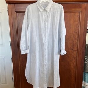 Chico's Light Gray Long Sleeve Dress